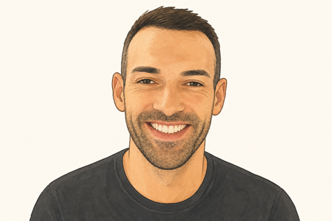 Illustrated portrait of Sam.